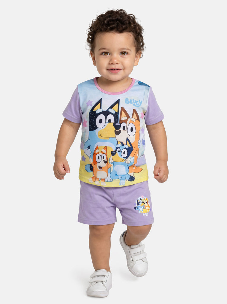 BLUEY Baby Boy Short Pyjama Set - Purple