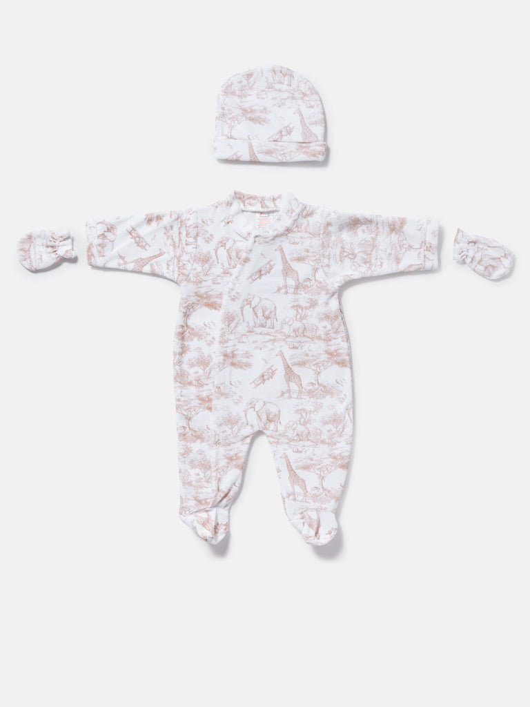 Baby Grow Safari Collection 3-Piece Set - Beige