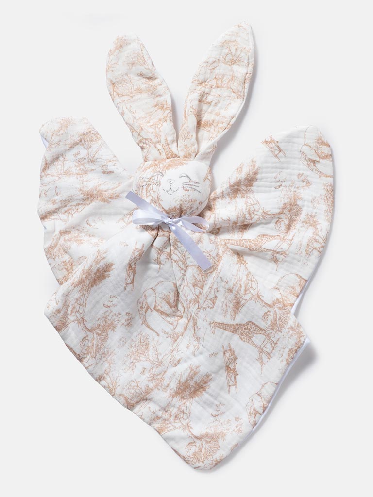 Baby Safari Collection Bunny Comforter - Beige