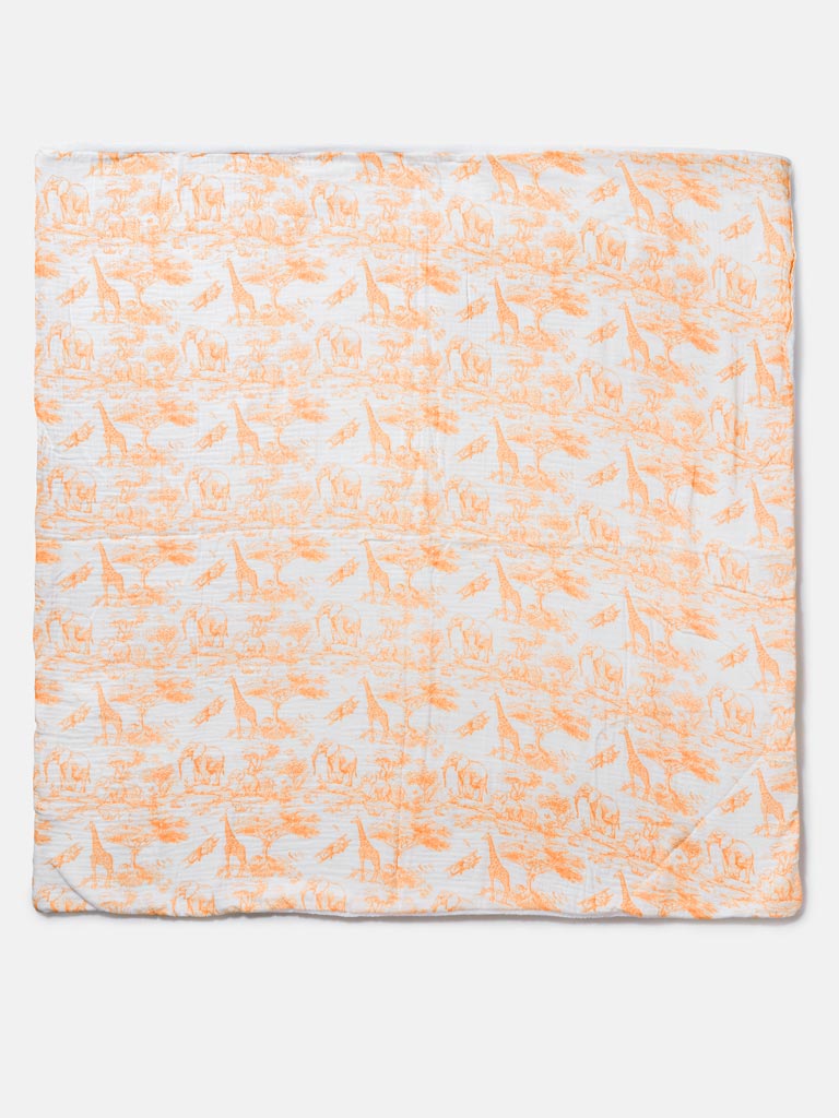 Baby Safari Collection Blanket - Orange