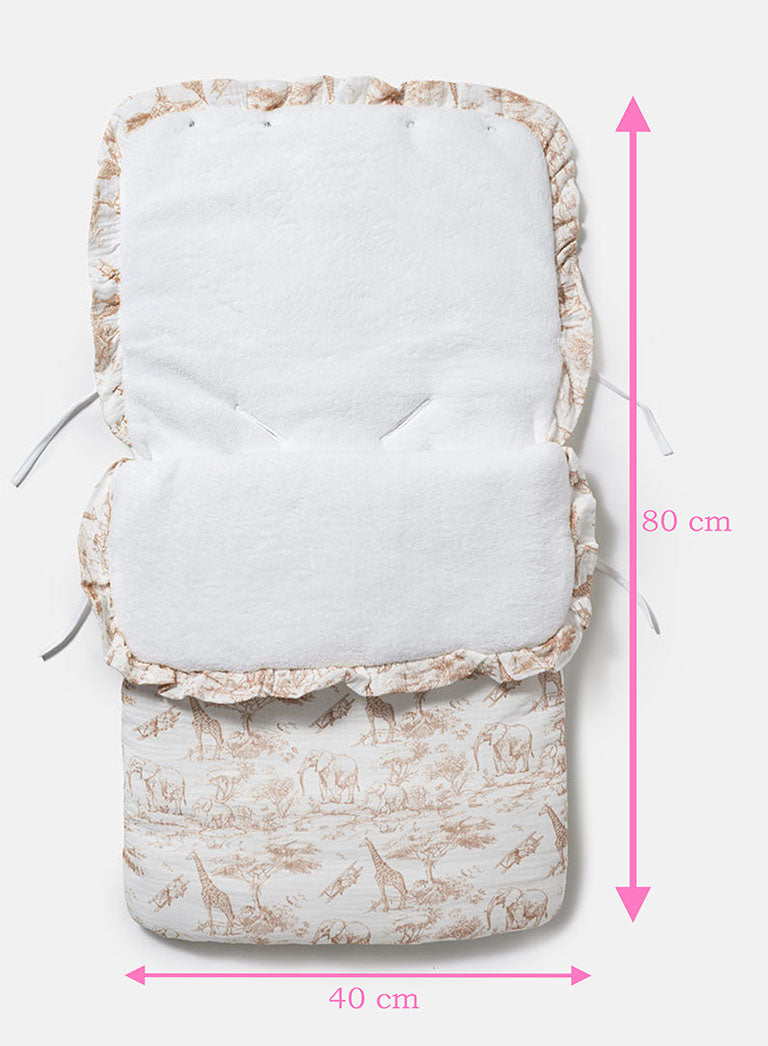 Baby Safari Collection Footmuff - Beige