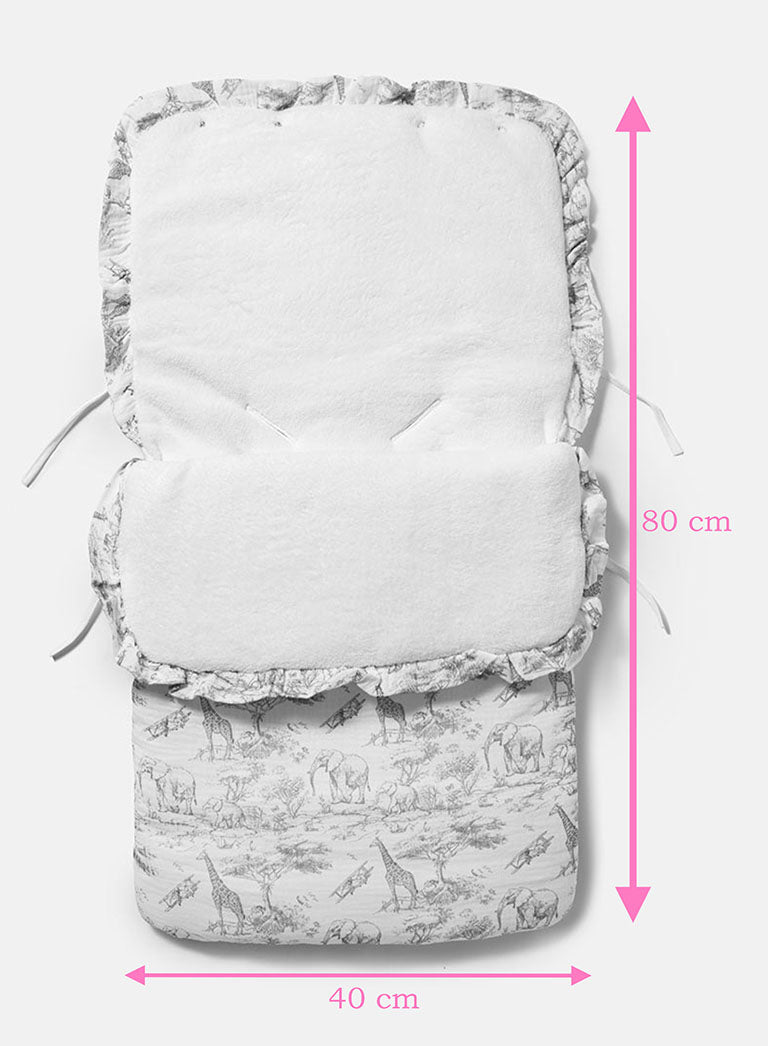 Baby Safari Collection Footmuff - Grey