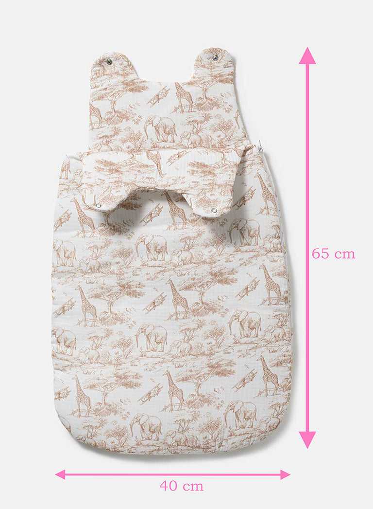 Baby Safari Collection Sleeping Bag - Beige