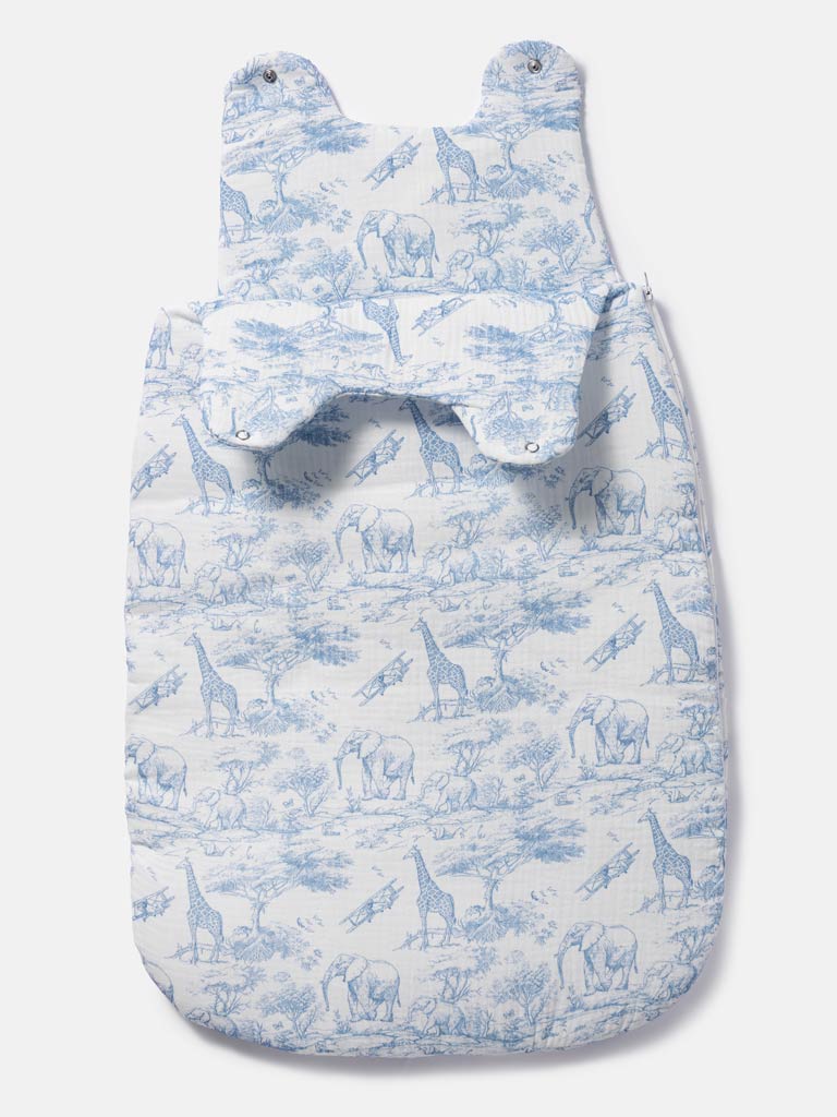Baby Safari Collection Sleeping Bag - Baby Blue
