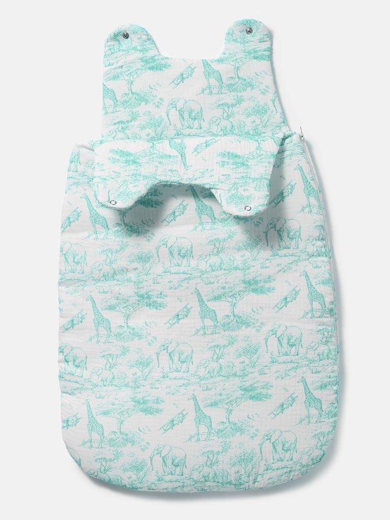 Baby Safari Collection Sleeping Bag - Mint Green