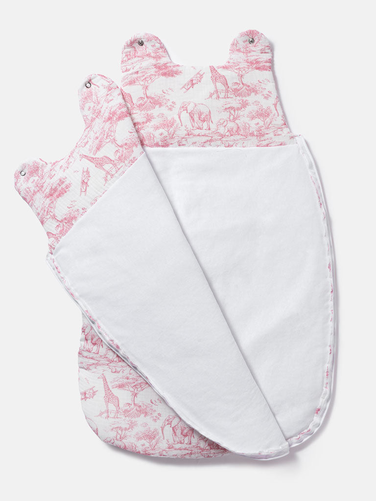 Baby Safari Collection Sleeping Bag - Baby Pink