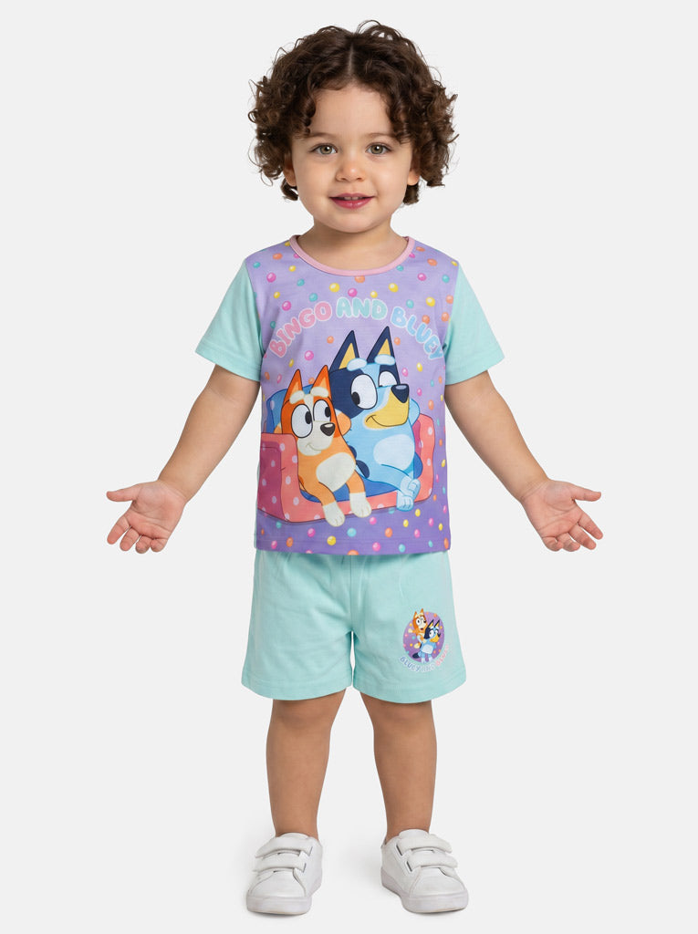 BLUEY Baby Boy Short Pyjama Set - Mint Blue