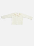 Baby Girl Cardigan with 2 Big Bows - Ivory
