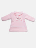 Baby Girl 2-piece Spanish Knitted Dress & Bolero Set - Baby Pink