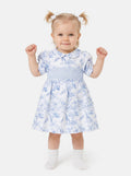 Baby Girl Smocked Summer Dress Safari Collection - Baby Blue