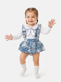 Baby Girl Isaura Collection 2-piece Romper Set - Dusty Blue