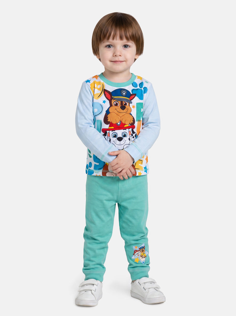 Paw Patrol "Pups Rule" Baby Boy Long Pyjama Set - Blue