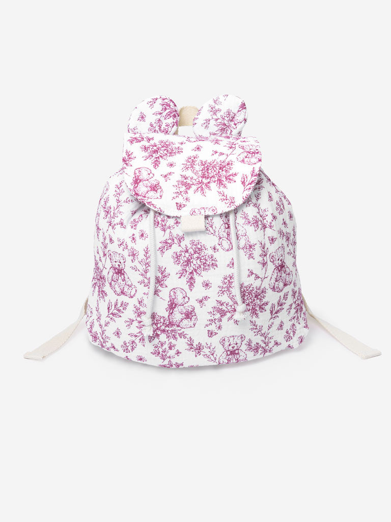 Toddler Rucksack - Teddy Collection - Cherry Red