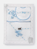 Newborn Essentials Duo Towel 4-Piece Gift Box Set - Baby Blue