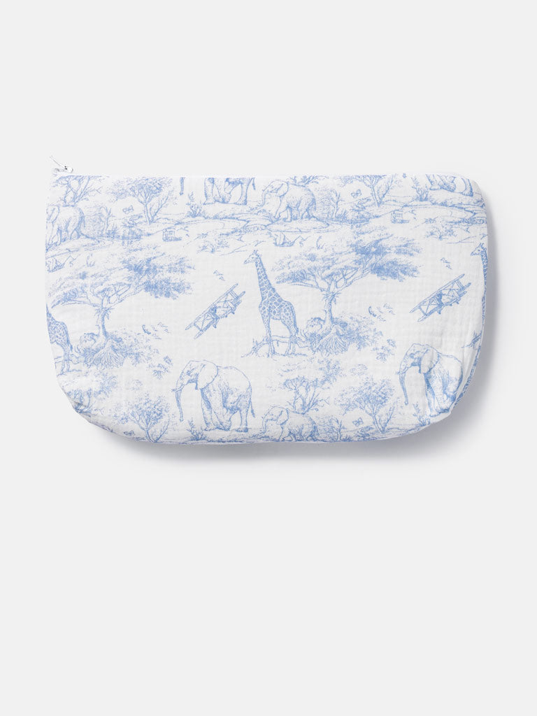 Safari Collection Wash Bag - Baby Blue
