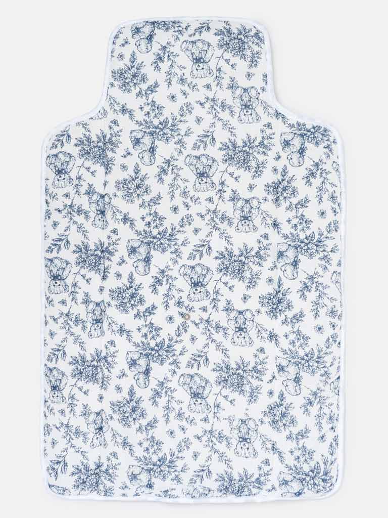 Baby Portable Changing Mat - Teddy Collection - Navy Blue