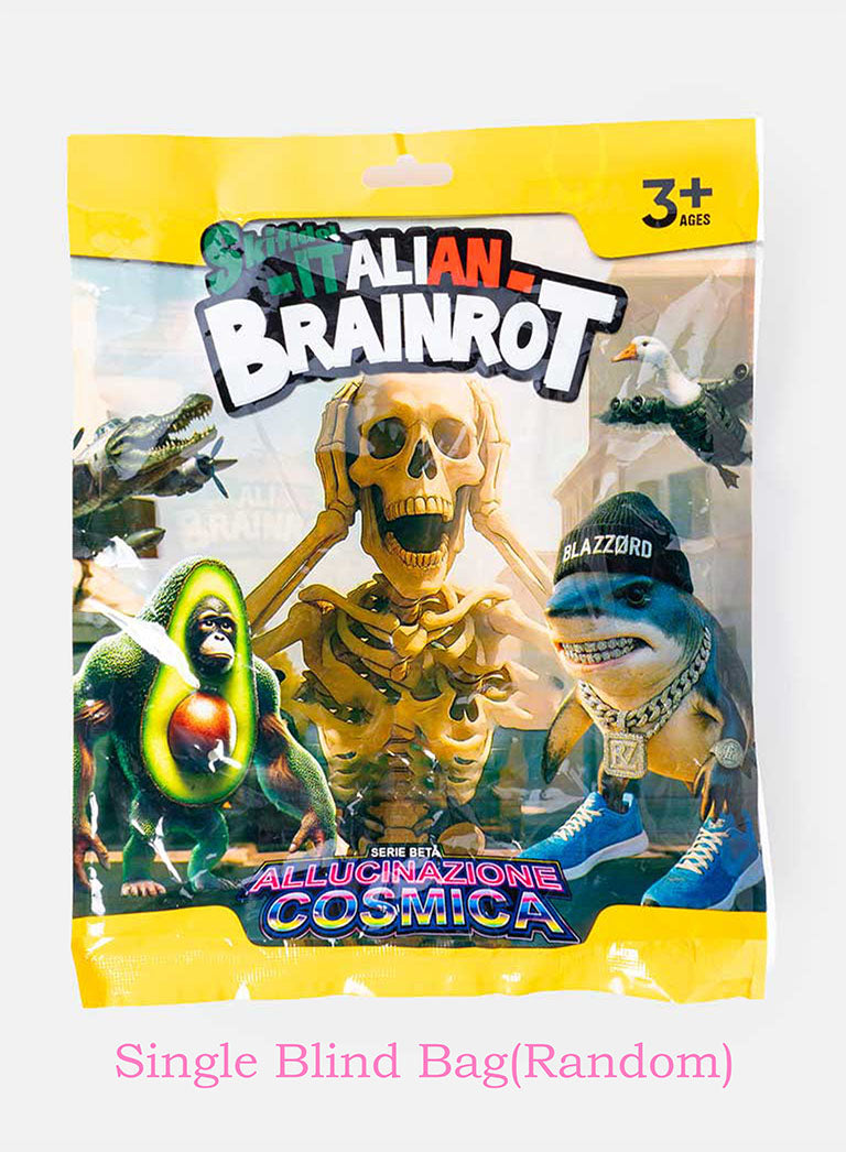 ITALIAN BRAINROT Mystery Plush Charm & 3Cards - Single Blind Bag