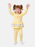 Baby Girl Top & Leggings Set - Carousel Collection - Lemon Yellow