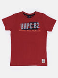 Boys BHPC Print Activewear T-Shirt – Red