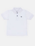 Boys CALVIN KLEIN Polo Shirt – White