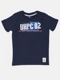 Boys BHPC Print Activewear T-Shirt – Navy Blue