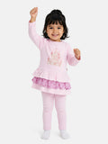 Baby Girl Top & Leggings Set - Castle Collection - Pink