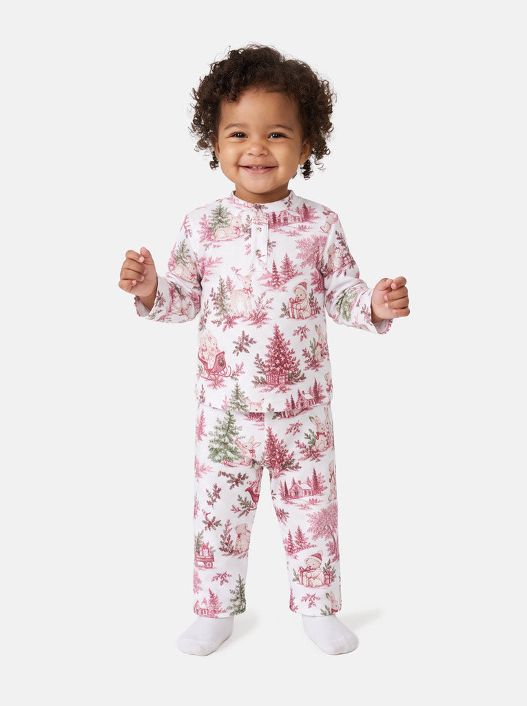 Boy 2-Piece Velour Pyjama Set - Christmas Print Collection - LIMITED EDITION