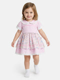 Baby Girl Carousel Spanish Dress - Baby Pink