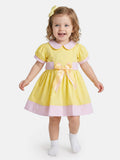 Baby Girl Marisol Spanish Dress - Lemon Yellow