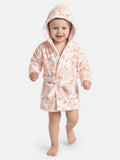 Children's Safari Collection Hooded Bath Robe - Orange