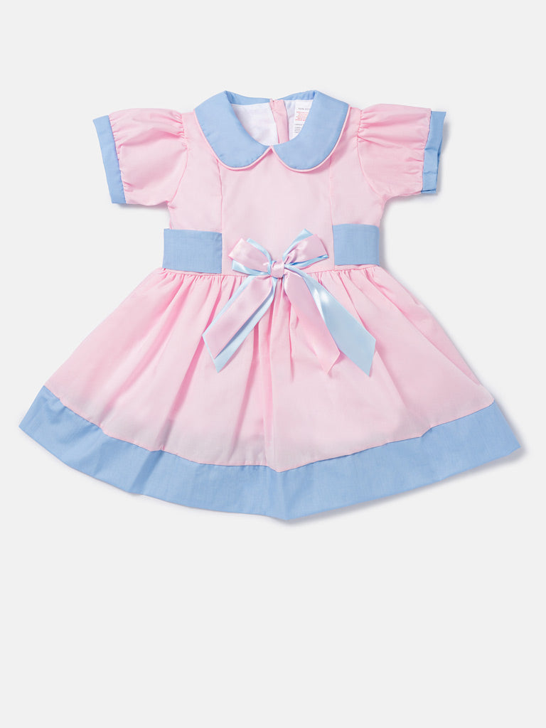 Baby Girl Marisol Spanish Dress - Baby Pink