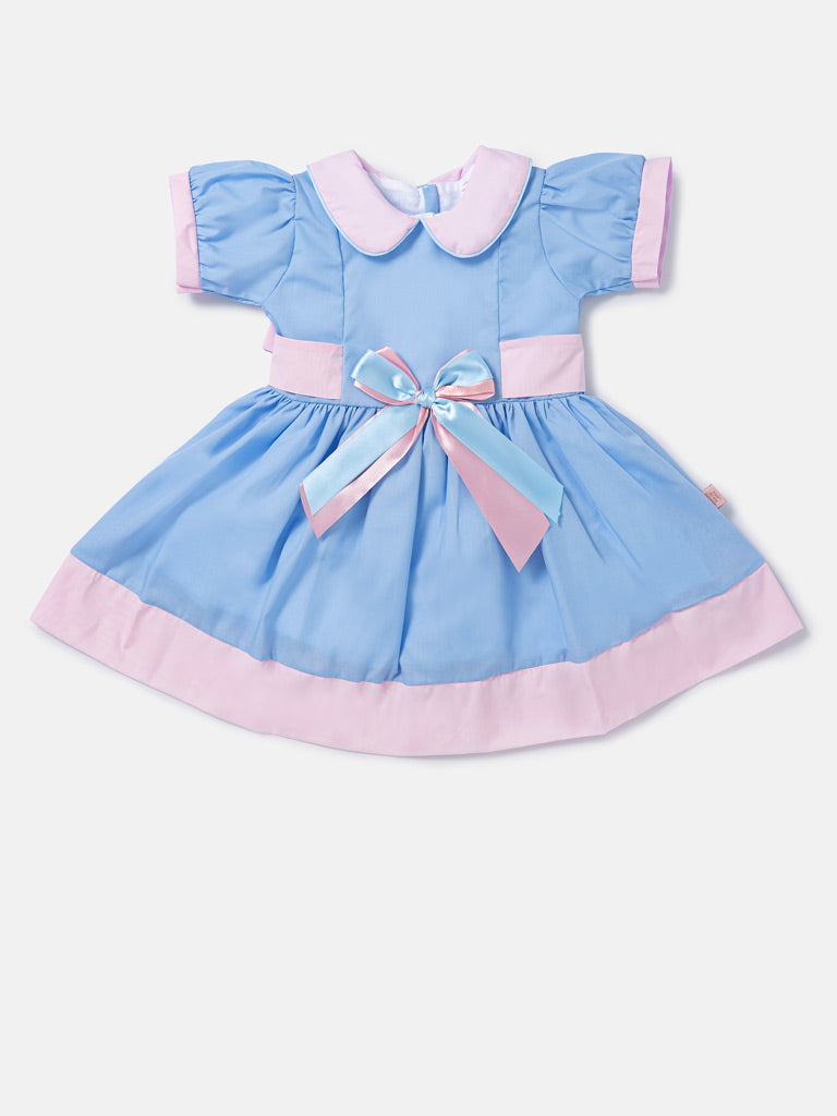 Baby Girl Marisol Spanish Dress - Baby Blue
