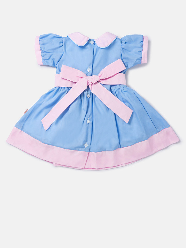 Baby Girl Marisol Spanish Dress - Baby Blue