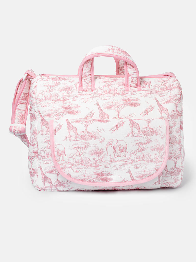 Safari Collection Changing Bag - Baby Pink