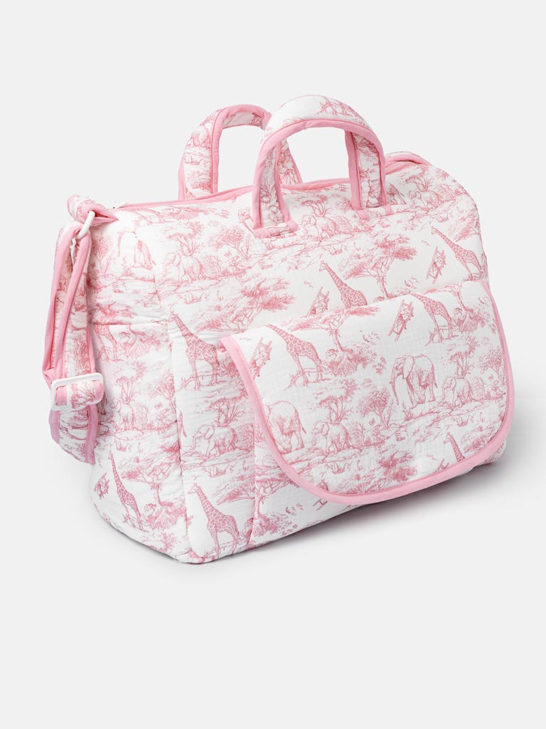 Safari Collection Changing Bag - Baby Pink