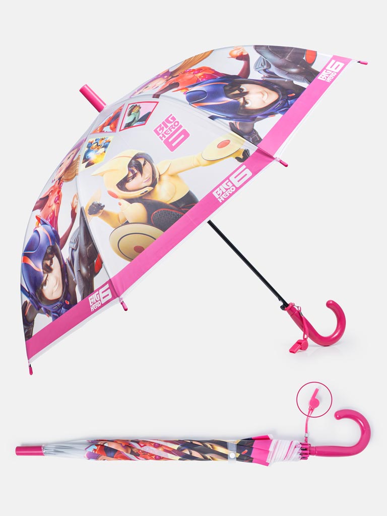 "Big Hero 6" Cartoon Kids' Umbrella with Whistle