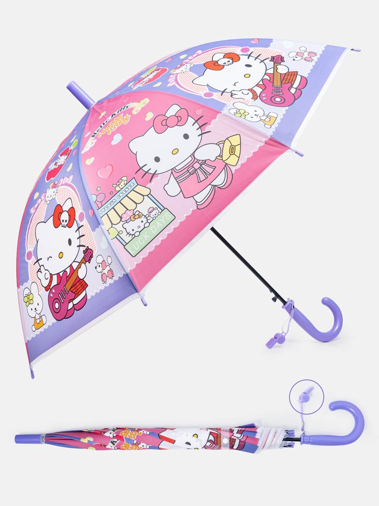 "Hello Kitty" Cartoon Kids' Umbrella with Whistle