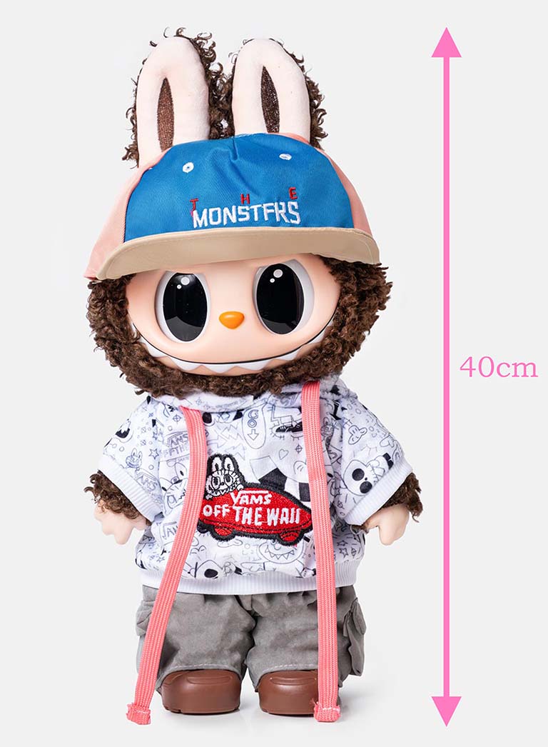 LABUBU Vinyl Face Plush Doll + Card (40cm) - VAN8 - Unofficial item