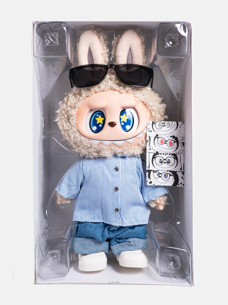 LABUBU Vinyl Face Plush Doll + Card (40cm) - FLIP WITH ME - Unofficial item