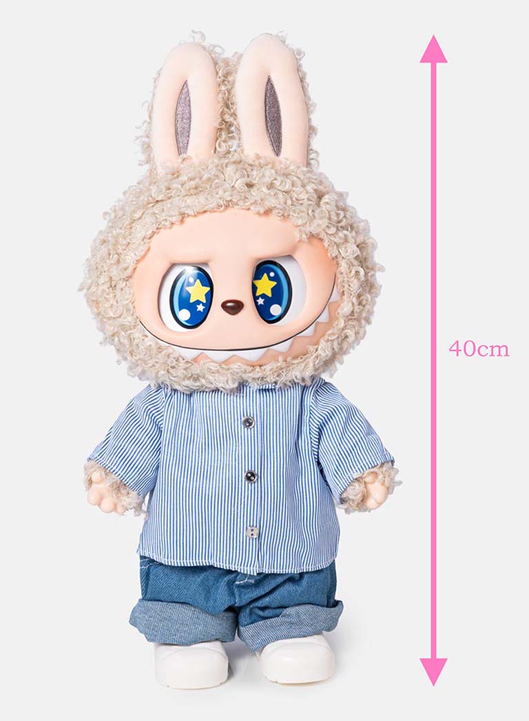 LABUBU Vinyl Face Plush Doll + Card (40cm) - FLIP WITH ME - Unofficial item