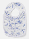 Baby Bib - Safari Collection - Baby Blue