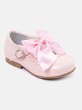 Baby Girl Mary-Jane Shoes Abbey Collection With Bow - Pink