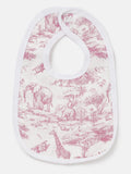 Baby Bib - Safari Collection - Baby Pink