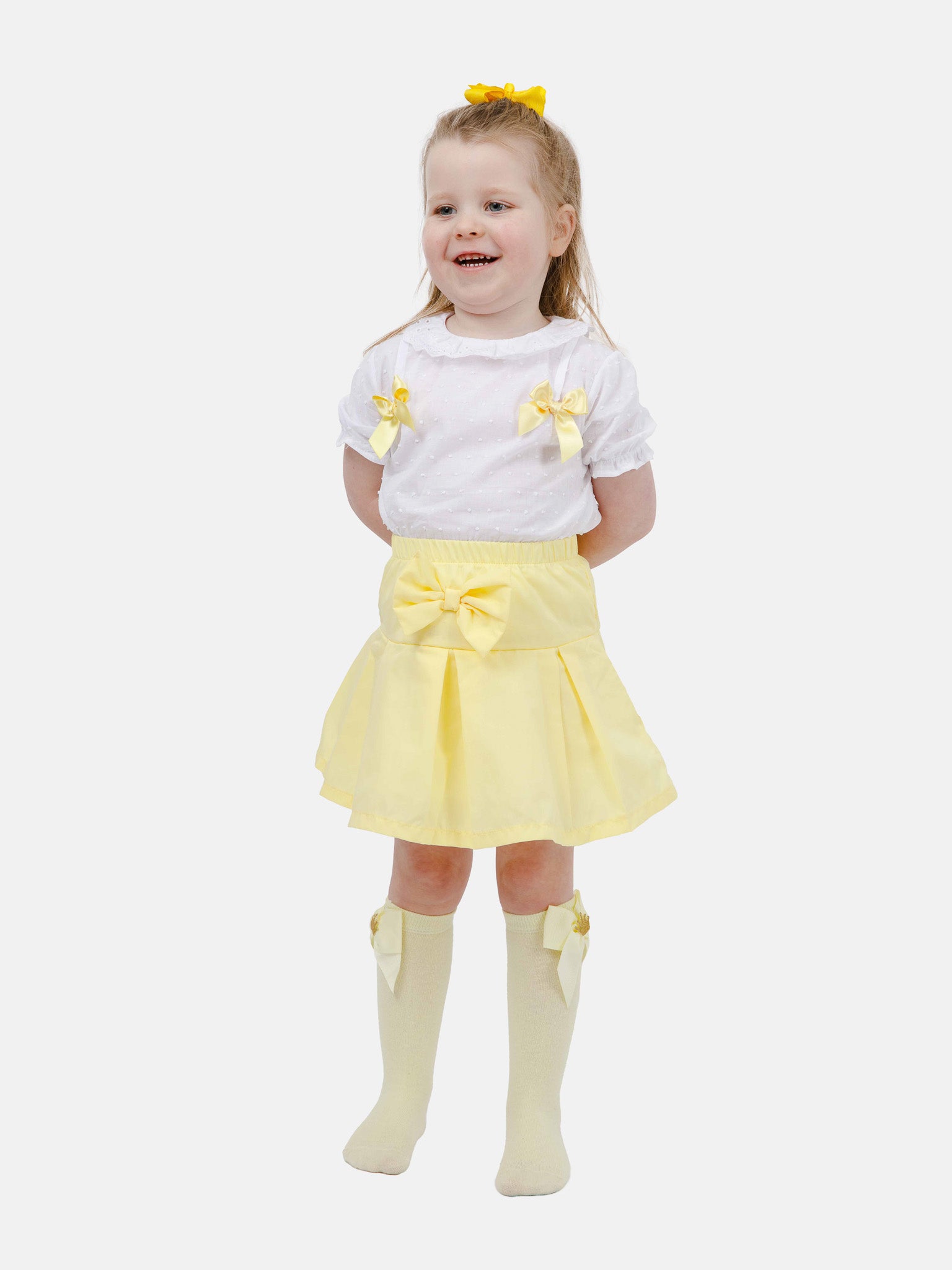 Baby Girl Alba Collection 2-piece Spanish Set - Yellow