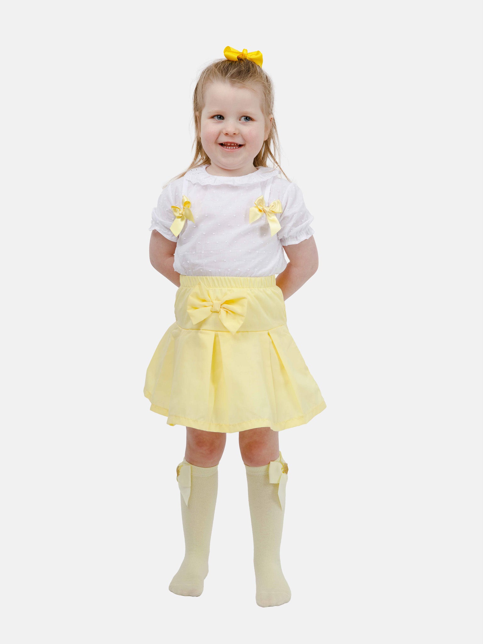 Baby Girl Alba Collection 2-piece Spanish Set - Yellow