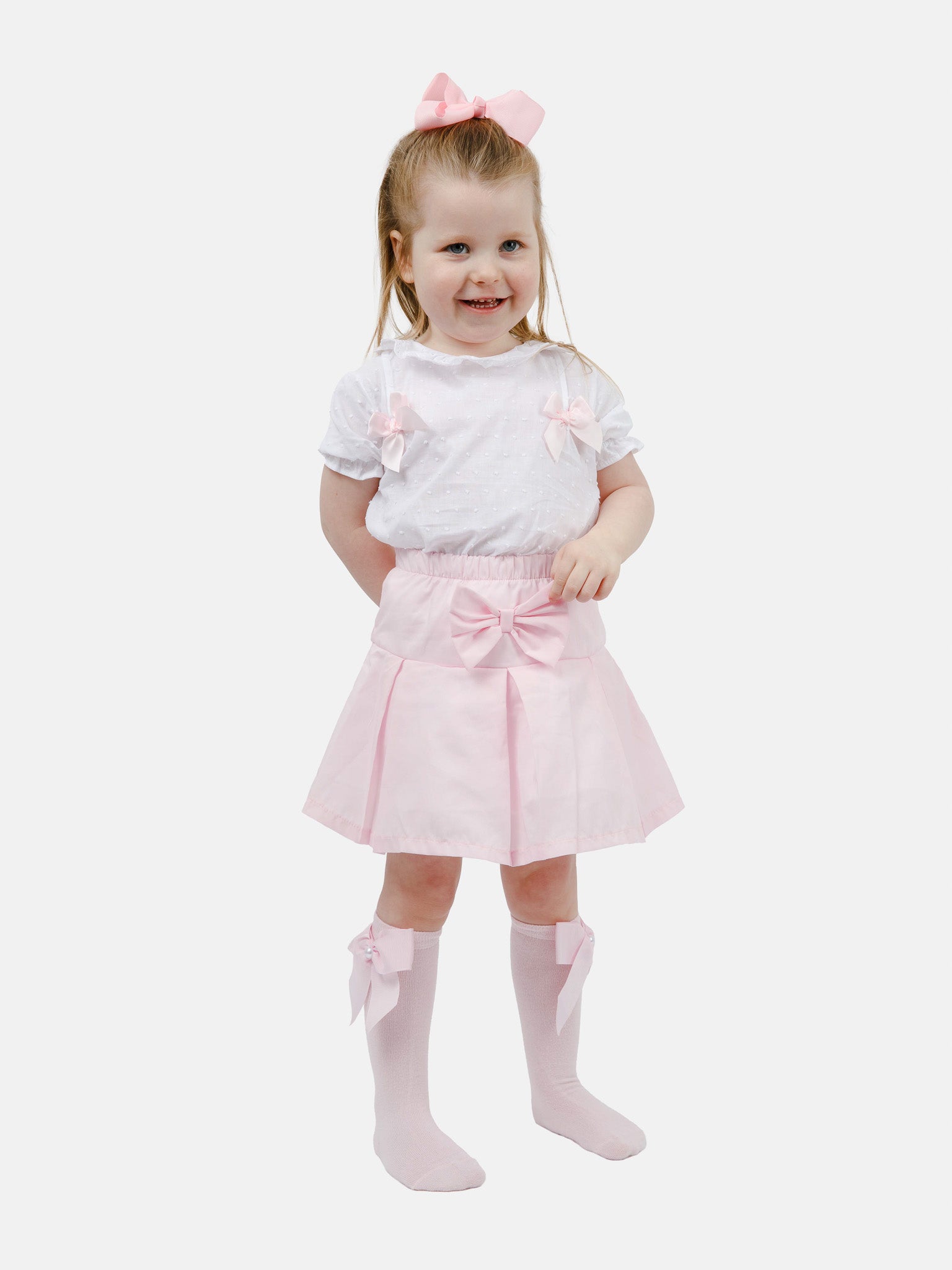 Baby Girl Alba Collection 2-piece Spanish Set - Pink