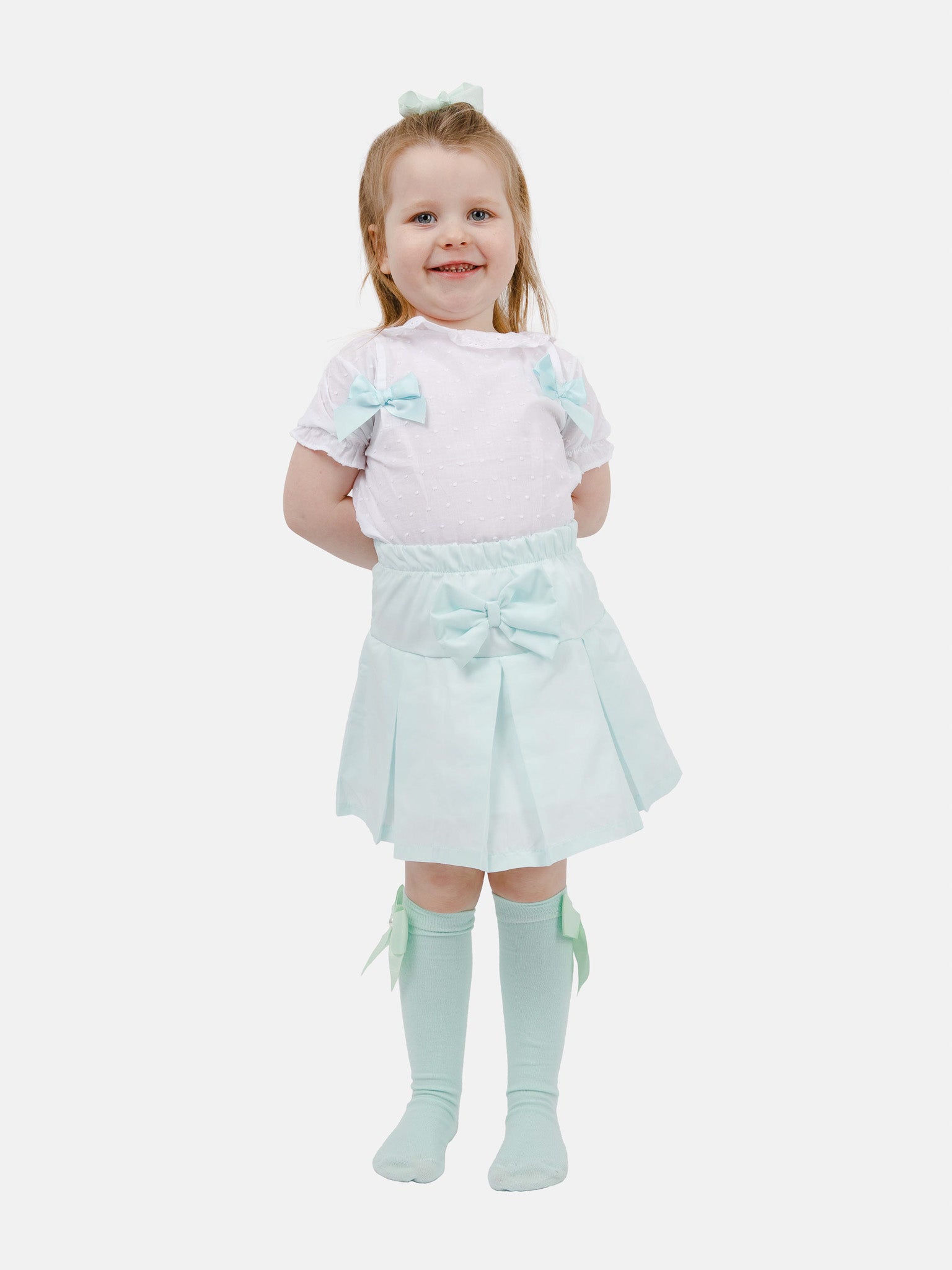 Baby Girl Alba Collection 2-piece Spanish Set - Mint