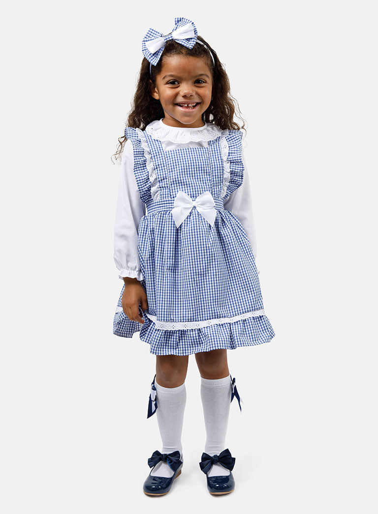 Baby Girl 5-Piece School Uniform Set - Navy Blue