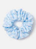 Baby Girl School Hair Scrunchie - Baby Blue