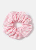 Baby Girl School Hair Scrunchie - Baby Pink